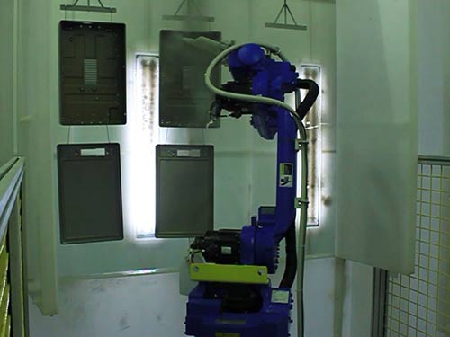 機(jī)械手噴涂-熱水器噴粉